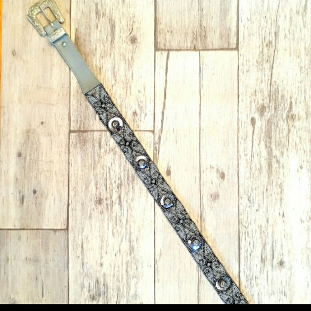 Free People Western Silver Bead Belt - Picture 2 of 16